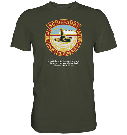 PREMIUM SHIRT UNISEX • BINNEN-SCHIFFAHRT - ABZEICHEN FÜR AUSGEZEICHNETE LEISTUNGEN