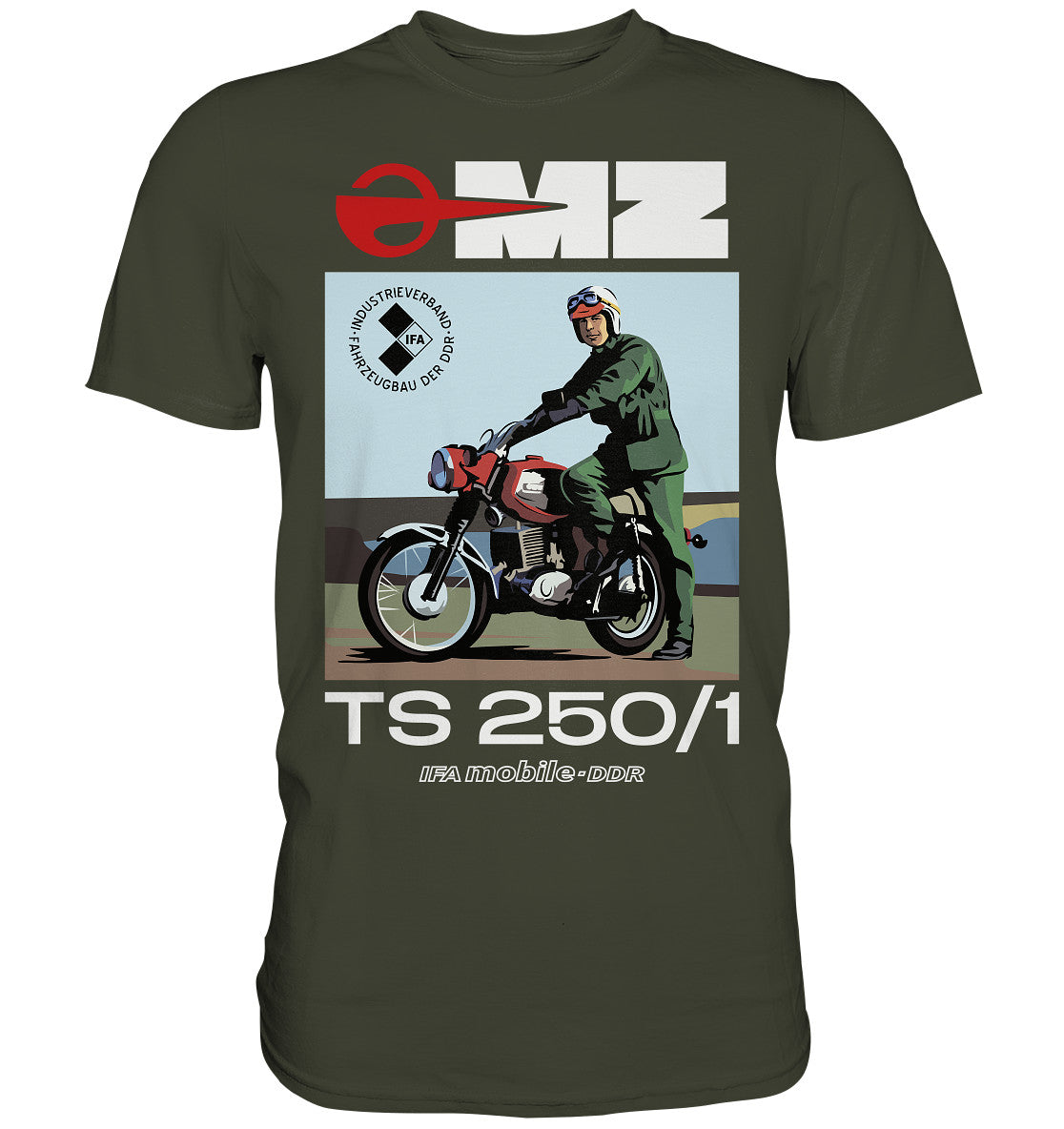 DDR Ostalgie Shirt Unisex • MZ TS 250 (ORIGINAL DDR-PLAKAT)