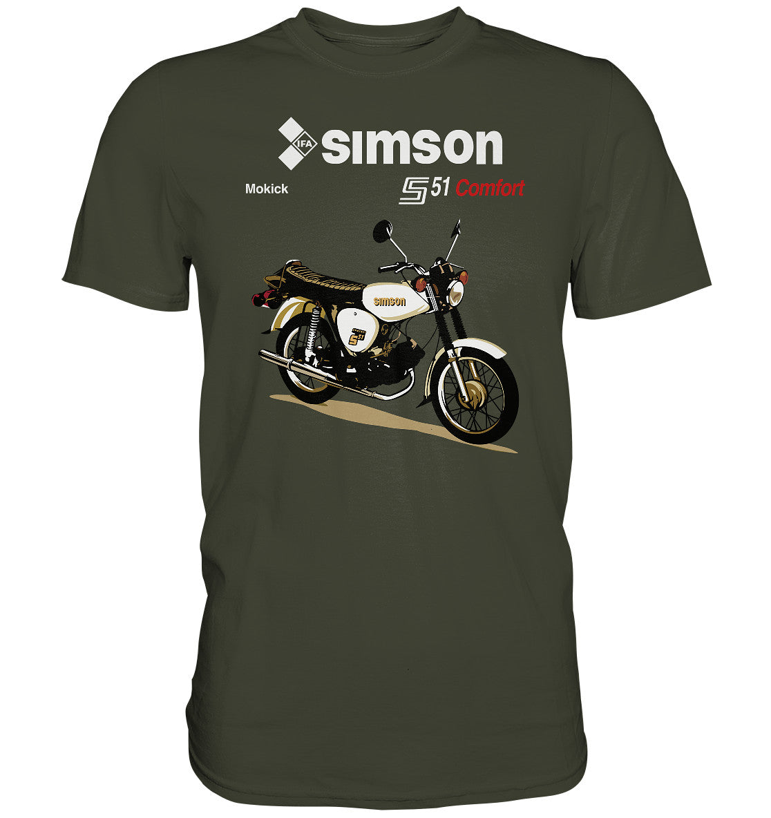 DDR Ostalgie Shirt Unisex • SIMSON COMFORT - ORIGINAL PROSPEKT
