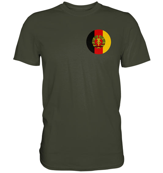 DDR Ostalgie Shirt Unisex • NVA - BRUST BADGE