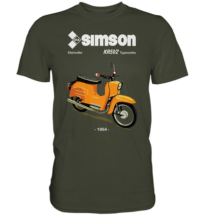 DDR Ostalgie Shirt Unisex • SIMSON SCHWALBE KR51-2 (ORIGINALPROSPEKT 1964)