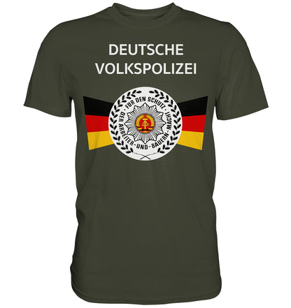 DDR Ostalgie Shirt Unisex • DEUTSCHE VOLKSPOLIZEI - ORIGINAL WIMPEL