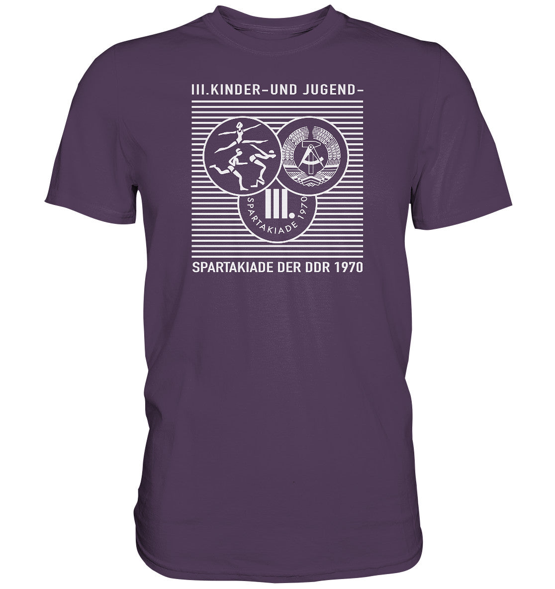 DDR Ostalgie Shirt Unisex • DDR KINDER- UND JUGENDSPARTAKIADE 1970