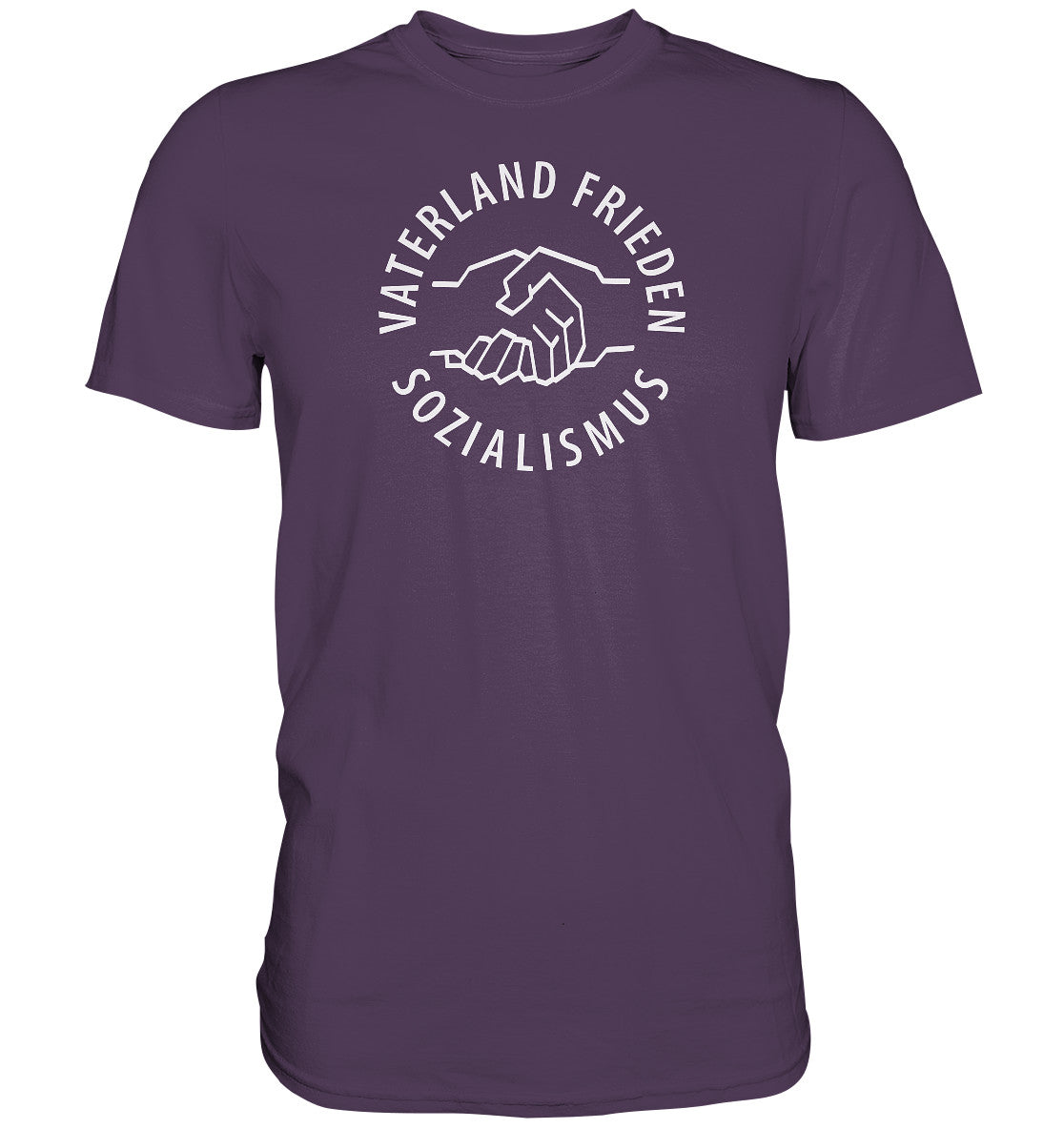DDR Ostalgie Shirt Unisex • VATERLAND FRIEDEN SOZIALISMUS (DDR LOGO)