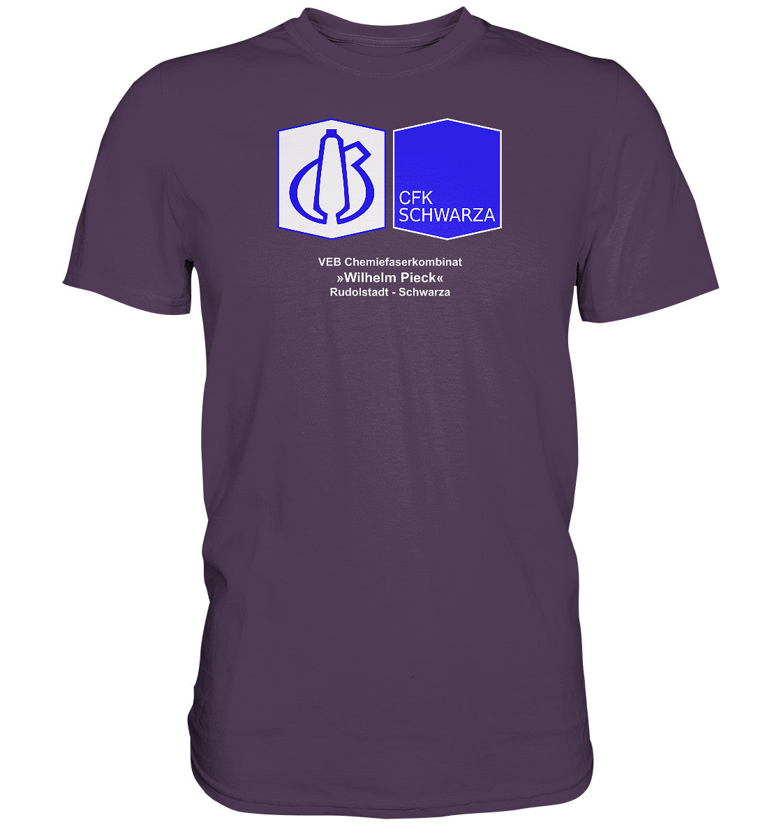 DDR Ostalgie Shirt Unisex • VEB CHEMIEFASERKOMBINAT RUDOLSTADT-SCHWARZA