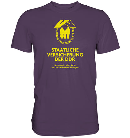 DDR Ostalgie Shirt Unisex • STAATLICHE VERSICHERUNG DER DDR