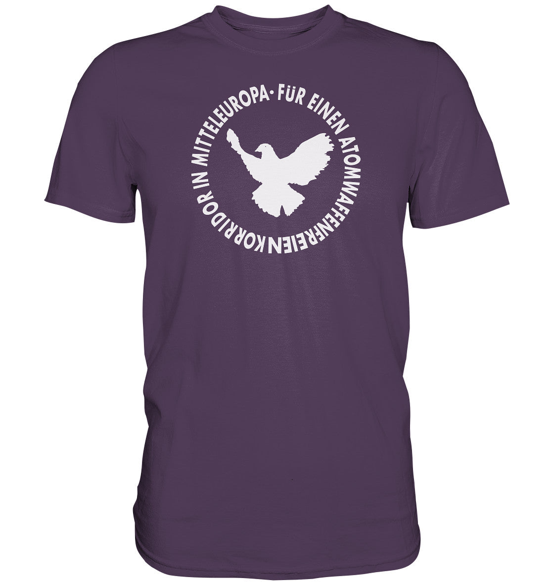 DDR Ostalgie Shirt Unisex • ATOMWAFFENFREIES MITTELEUROPA - monochrom