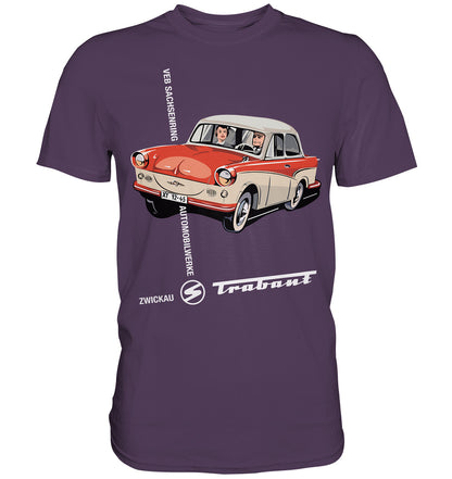 DDR Ostalgie Shirt Unisex • VEB SACHSENRING ZWICKAU TRABANT
