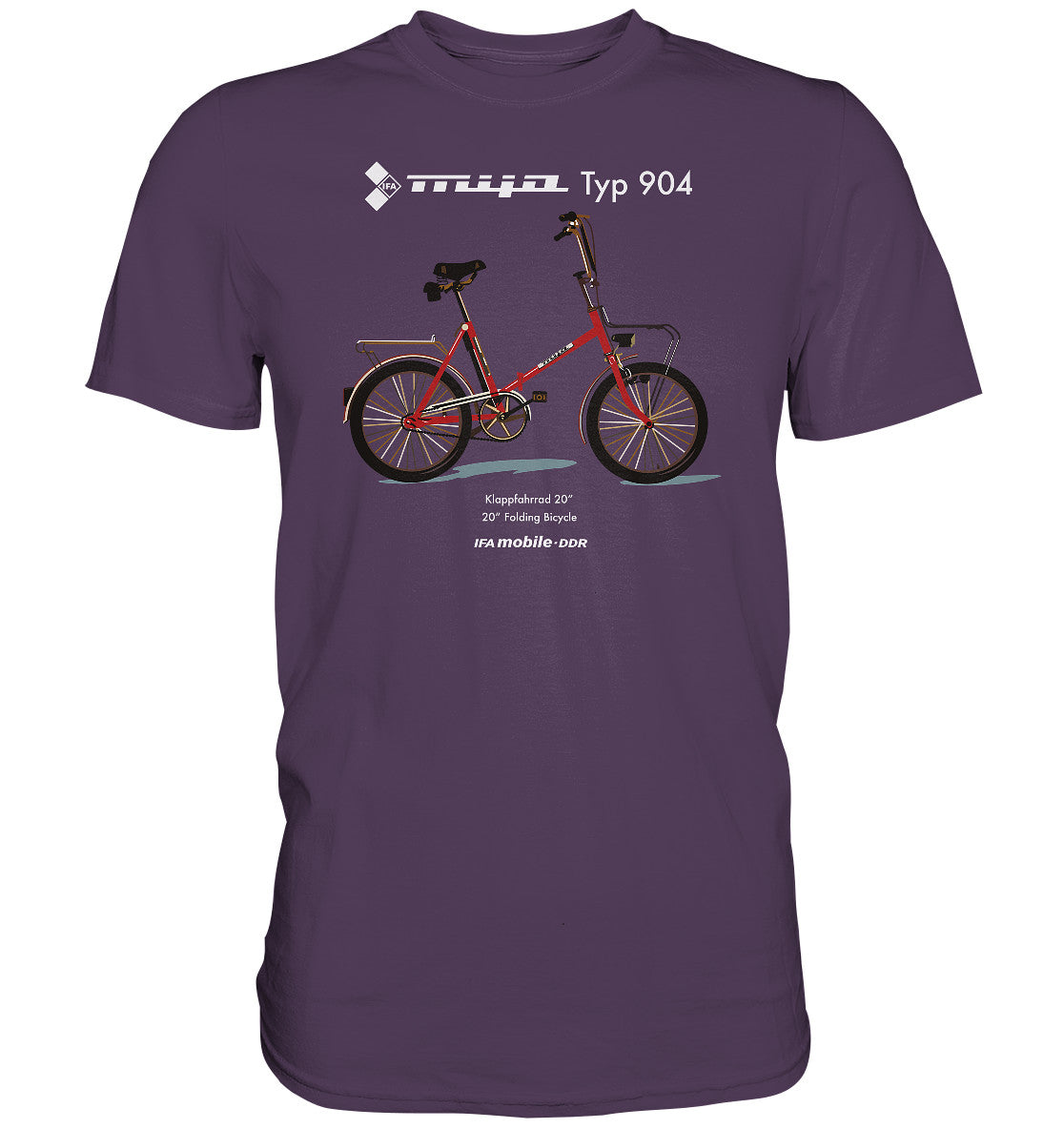 DDR Ostalgie Shirt Unisex • MIFA KLAPPRAD TYP 904 - ORIGINAL WERBUNG
