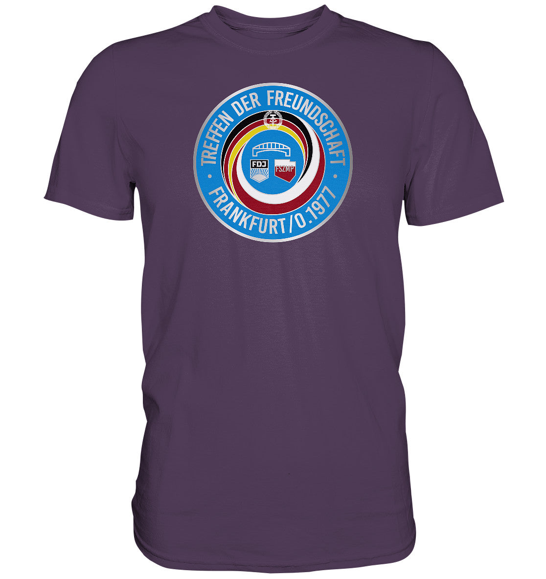 DDR Ostalgie Shirt Unisex • TREFFEN DER FREUNDSCHAFT -  JUGEND DER DDR & VR POLEN 1977