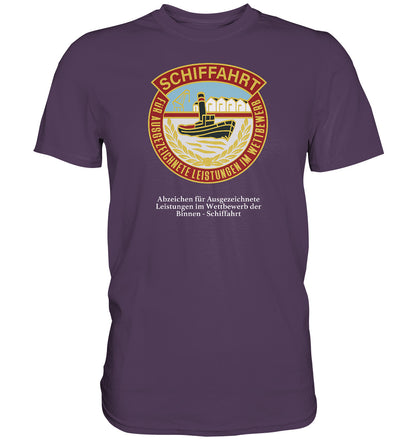 PREMIUM SHIRT UNISEX • BINNEN-SCHIFFAHRT - ABZEICHEN FÜR AUSGEZEICHNETE LEISTUNGEN