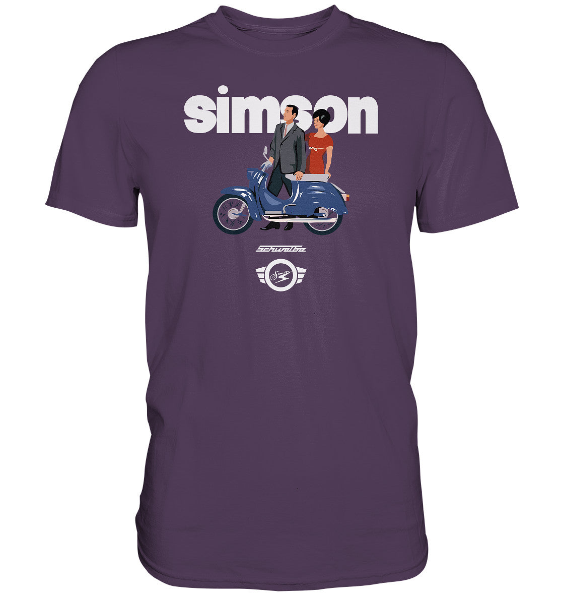 DDR Ostalgie Shirt Unisex • SIMSON SCHWALBE - ORIGINAL WERBUNG 1964
