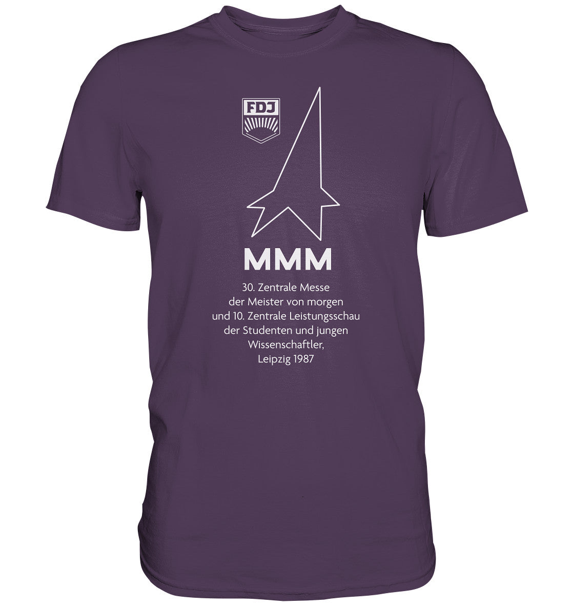 DDR Ostalgie Shirt Unisex • MESSE DER MEISTER VON MORGEN, LEIPZIG 1987