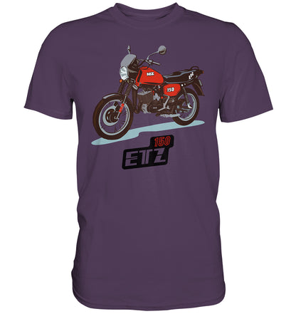 DDR Ostalgie Shirt Unisex • MZ ETZ 150 ROT (ORIGINAL DDR-PLAKAT)