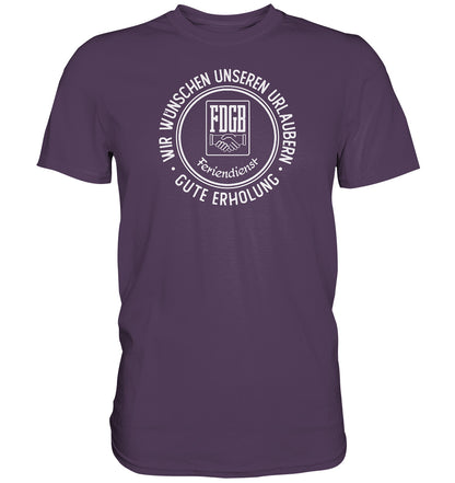 DDR Ostalgie Shirt Unisex • FDGB - WIR WÜNSCHEN GUTE ERHOLUNG