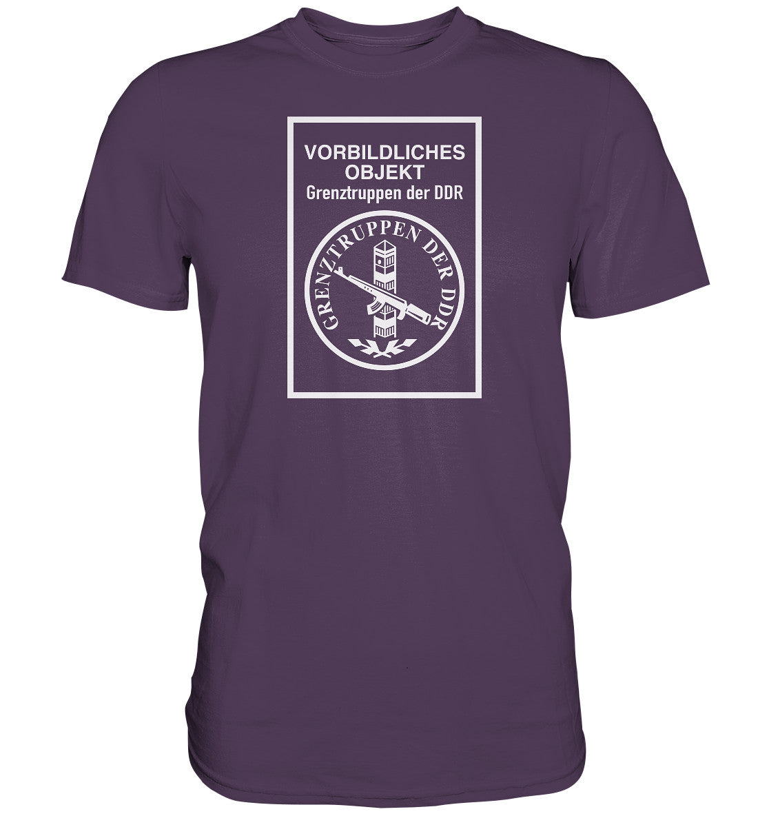 DDR Ostalgie Shirt Unisex • VORBILDLICHES OBJEKT - GRENZTRUPPEN DER DDR