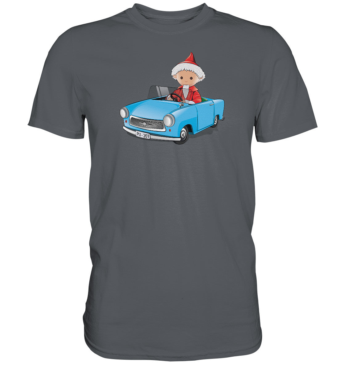 DDR Ostalgie Shirt Unisex • UNSER SANDMÄNNCHEN - TRABI-CRUISER (PU-201)