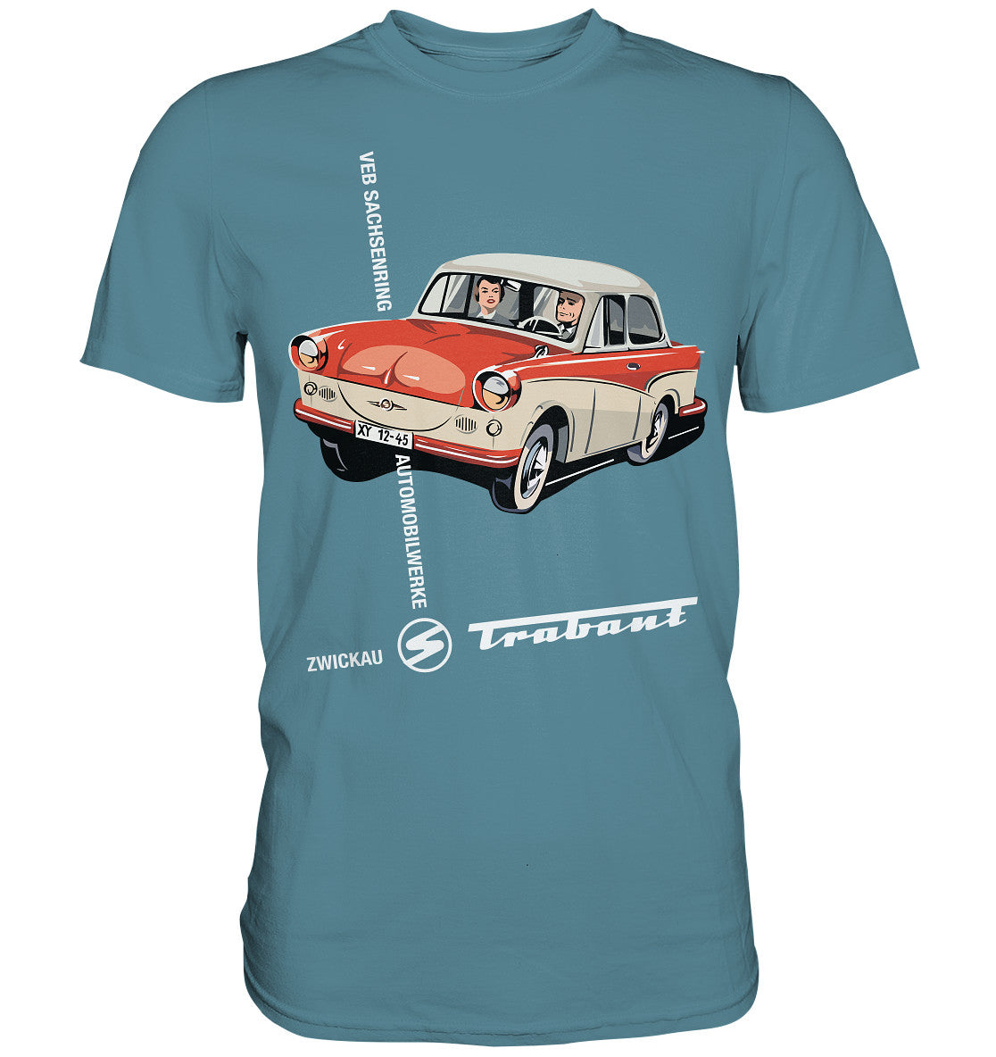DDR Ostalgie Shirt Unisex • VEB SACHSENRING ZWICKAU TRABANT