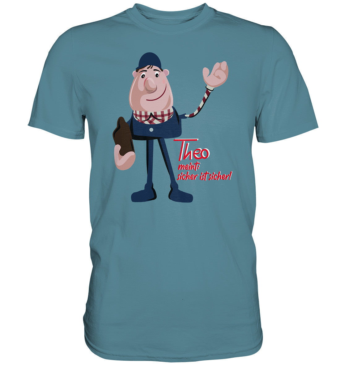 DDR Ostalgie Shirt Unisex • ARBEITSSCHUTZ THEO - SICHER IST SICHER