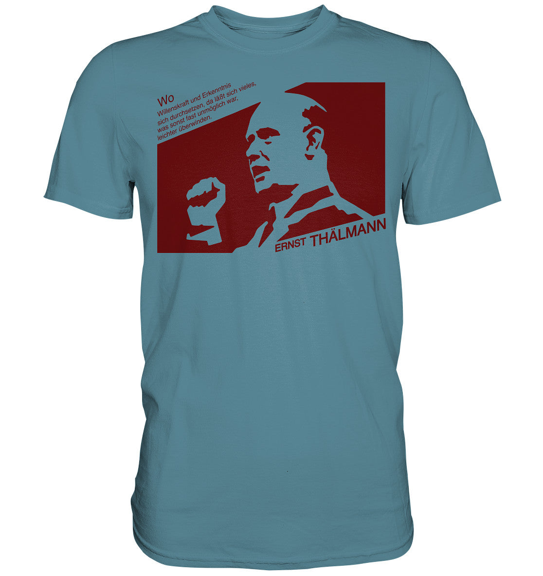 DDR Ostalgie Shirt Unisex • ERNST THÄLMANN - ORIGINAL DDR-PLAKAT