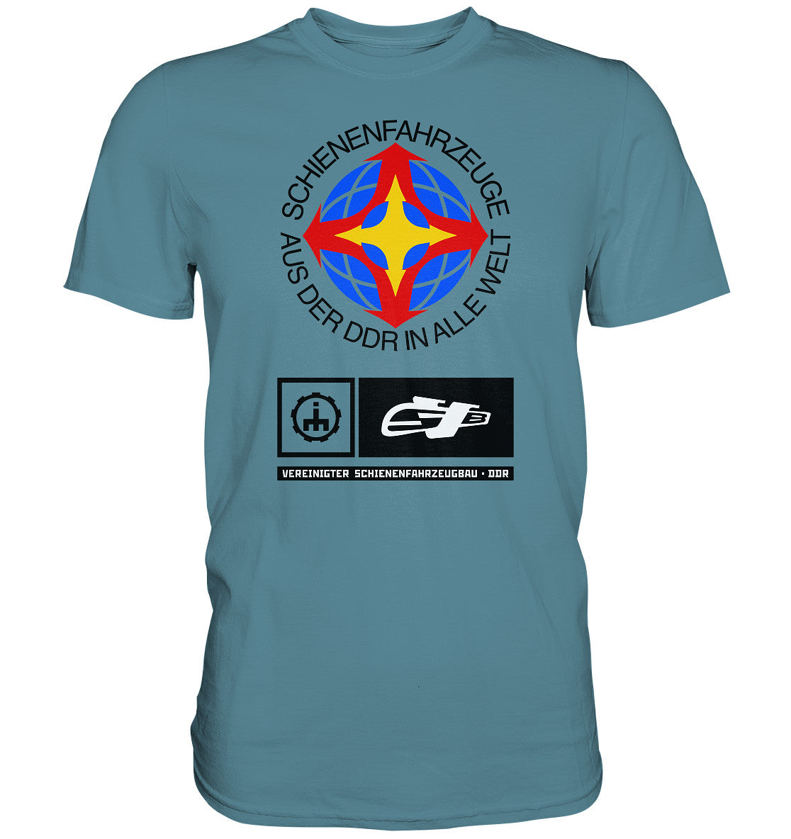 DDR Ostalgie Shirt Unisex • VEREINIGTER SCHIENENFAHRZEUGBAU DDR