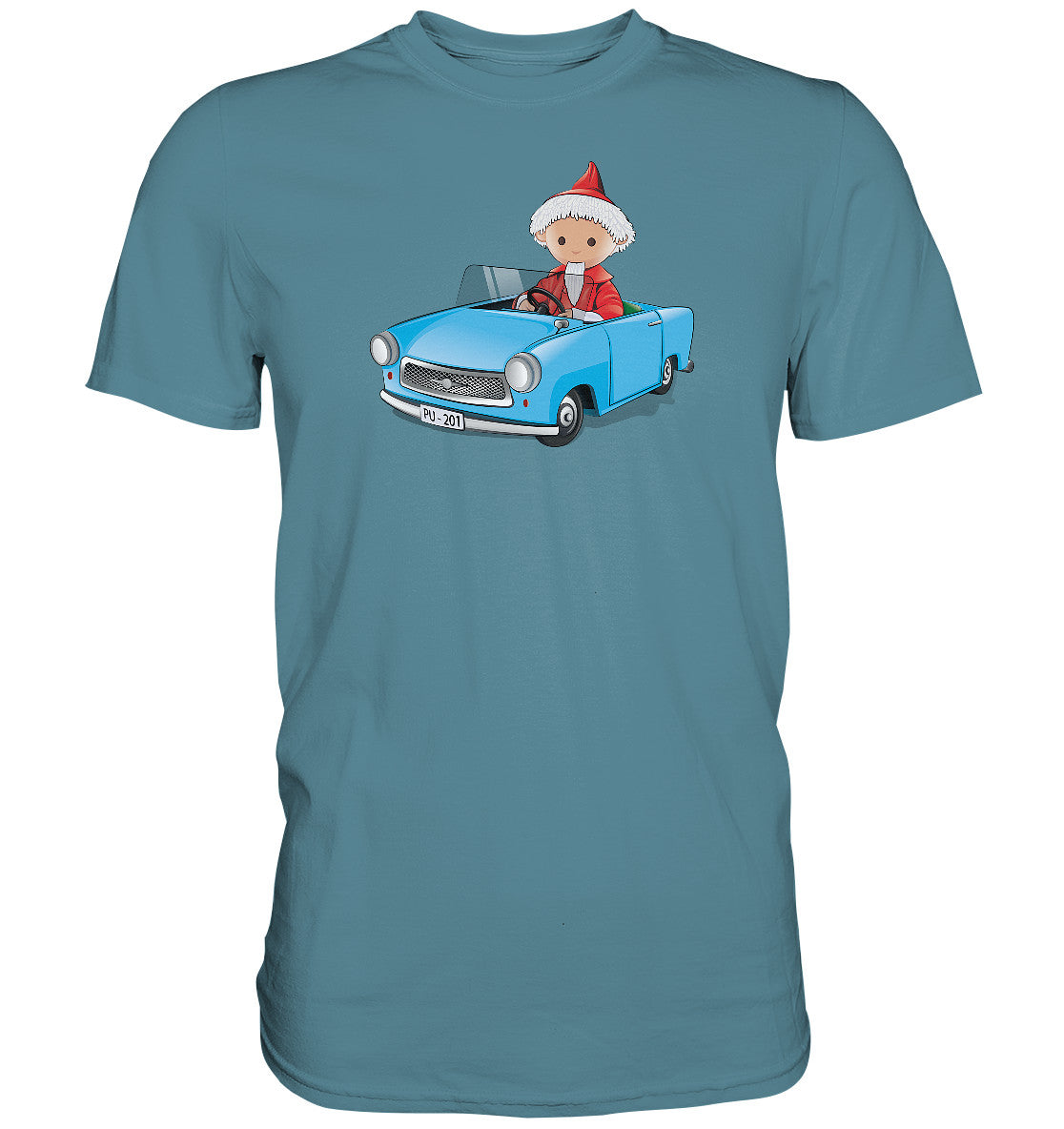 DDR Ostalgie Shirt Unisex • UNSER SANDMÄNNCHEN - TRABI-CRUISER (PU-201)