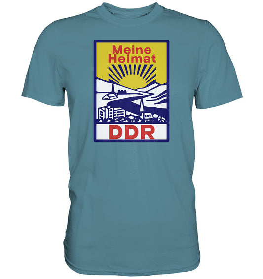DDR Ostalgie Shirt Unisex • MEINE HEIMAT DDR