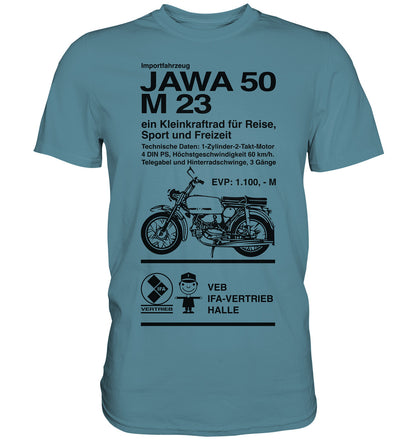 DDR Ostalgie Shirt Unisex • JAWA 50 M23 - ORIGINALPLAKAT