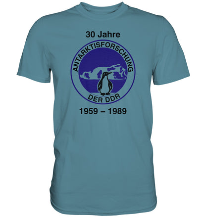 PREMIUM SHIRT UNISEX • 30 JAHRE ANTARKTISFORSCHUNG DER DDR - 1989