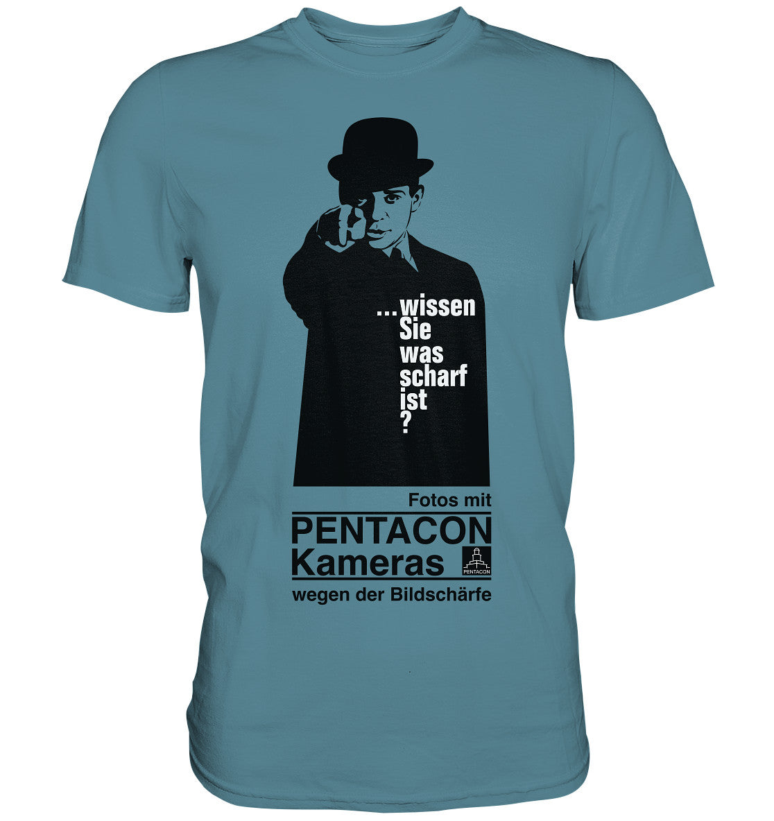DDR Ostalgie Shirt Unisex • PENTACON - WISSEN SIE WAS SCHARF IST
