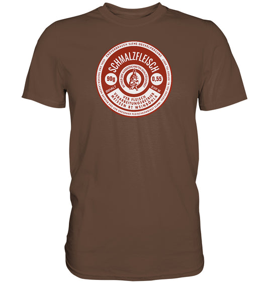 DDR Ostalgie Shirt Unisex • SCHMALZFLEISCH - VEB FLEISCH MEISSEN KONSERVE