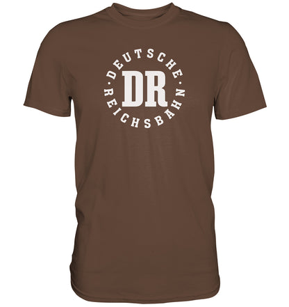 DDR Ostalgie Shirt Unisex • DR - DEUTSCHE REICHSBAHN - dunkel