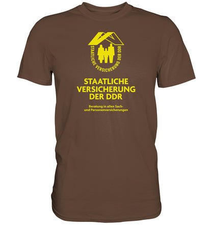 DDR Ostalgie Shirt Unisex • STAATLICHE VERSICHERUNG DER DDR