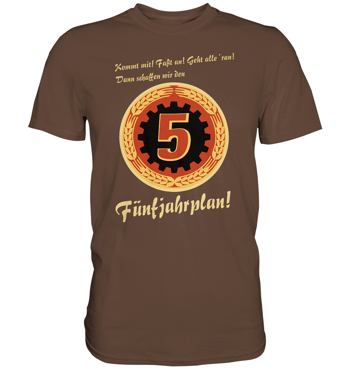 DDR Ostalgie Shirt Unisex • FÜNFJAHRPLAN