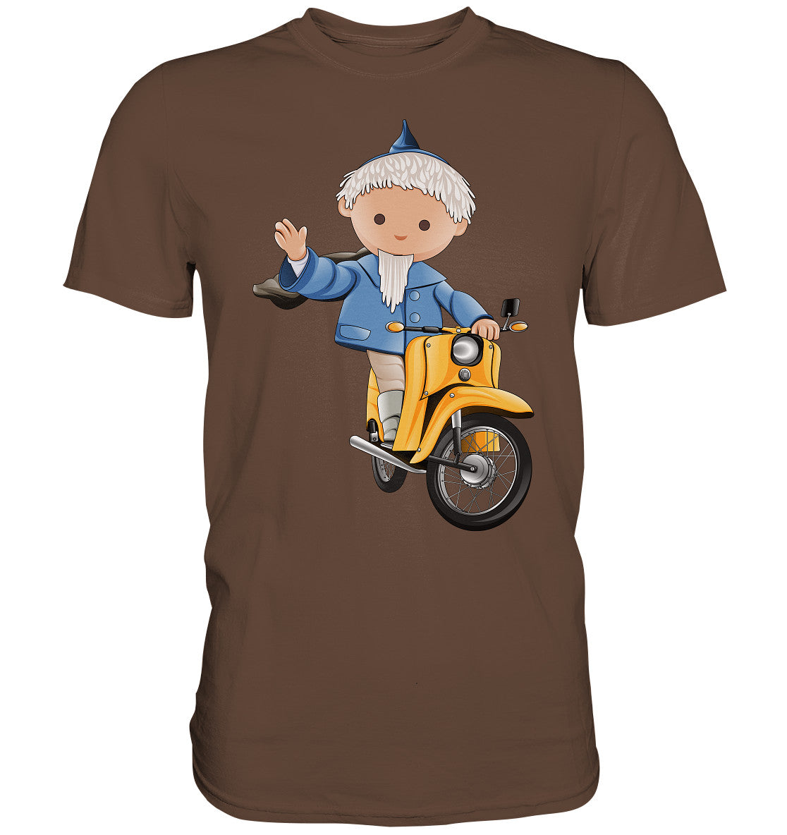 DDR Ostalgie Shirt Unisex • UNSER SANDMÄNNCHEN - AUF DER SCHWALBE - BLAU (PU-137, 1973)