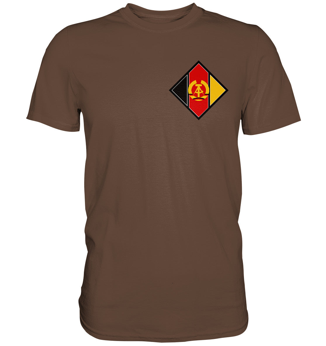 DDR Ostalgie Shirt Unisex • NVA LUFSTSTREITKRÄFTE - BRUST BADGE
