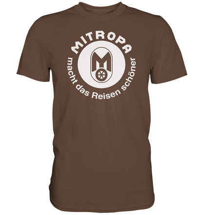 DDR Ostalgie Shirt Unisex • MITROPA MACHT DAS REISEN SCHÖNER - dunkel