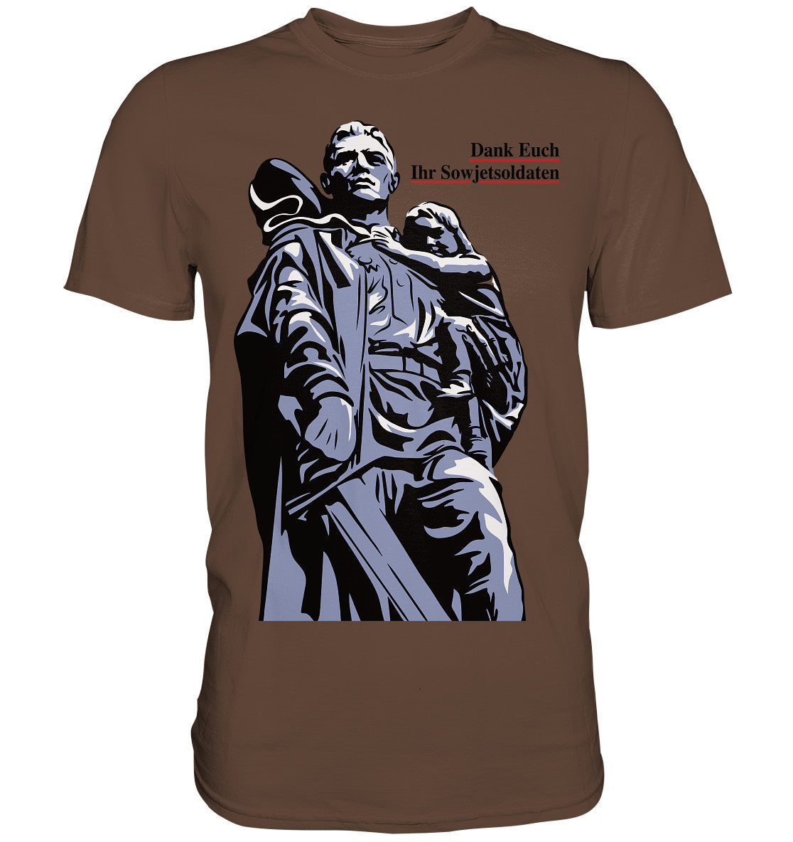 DDR Ostalgie Shirt Unisex • DANK EUCH IHR SOWJETSOLDATEN (DDR ORIGINAL-PLAKAT)