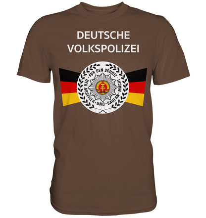 DDR Ostalgie Shirt Unisex • DEUTSCHE VOLKSPOLIZEI - ORIGINAL WIMPEL