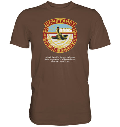 PREMIUM SHIRT UNISEX • BINNEN-SCHIFFAHRT - ABZEICHEN FÜR AUSGEZEICHNETE LEISTUNGEN