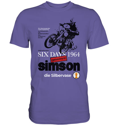DDR Ostalgie Shirt Unisex • SIMSON GEWINNT SILBERVASE - SIX DAYS 1964