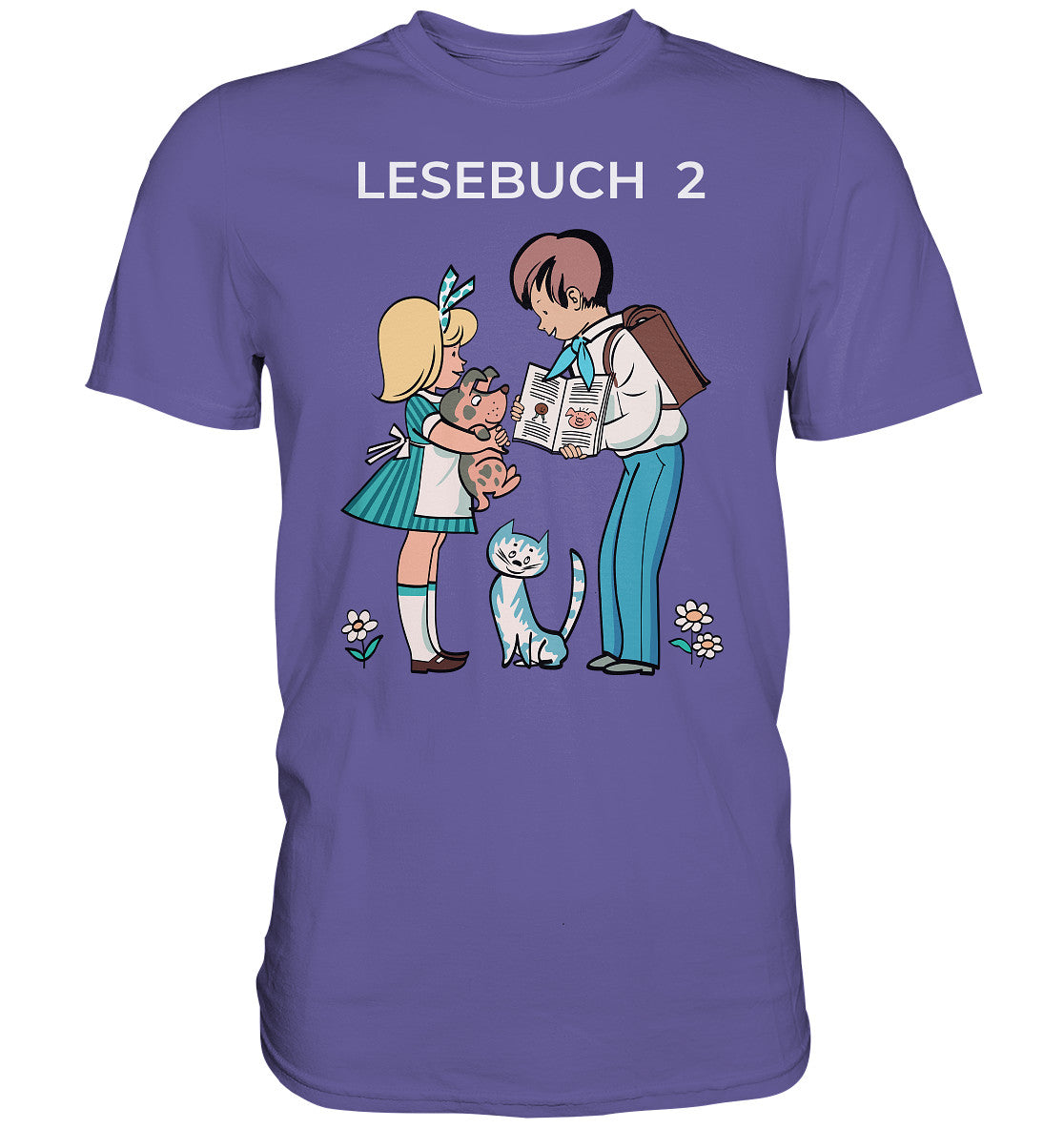 DDR Ostalgie Shirt Unisex • LESEBUCH 2. KLASSE DDR