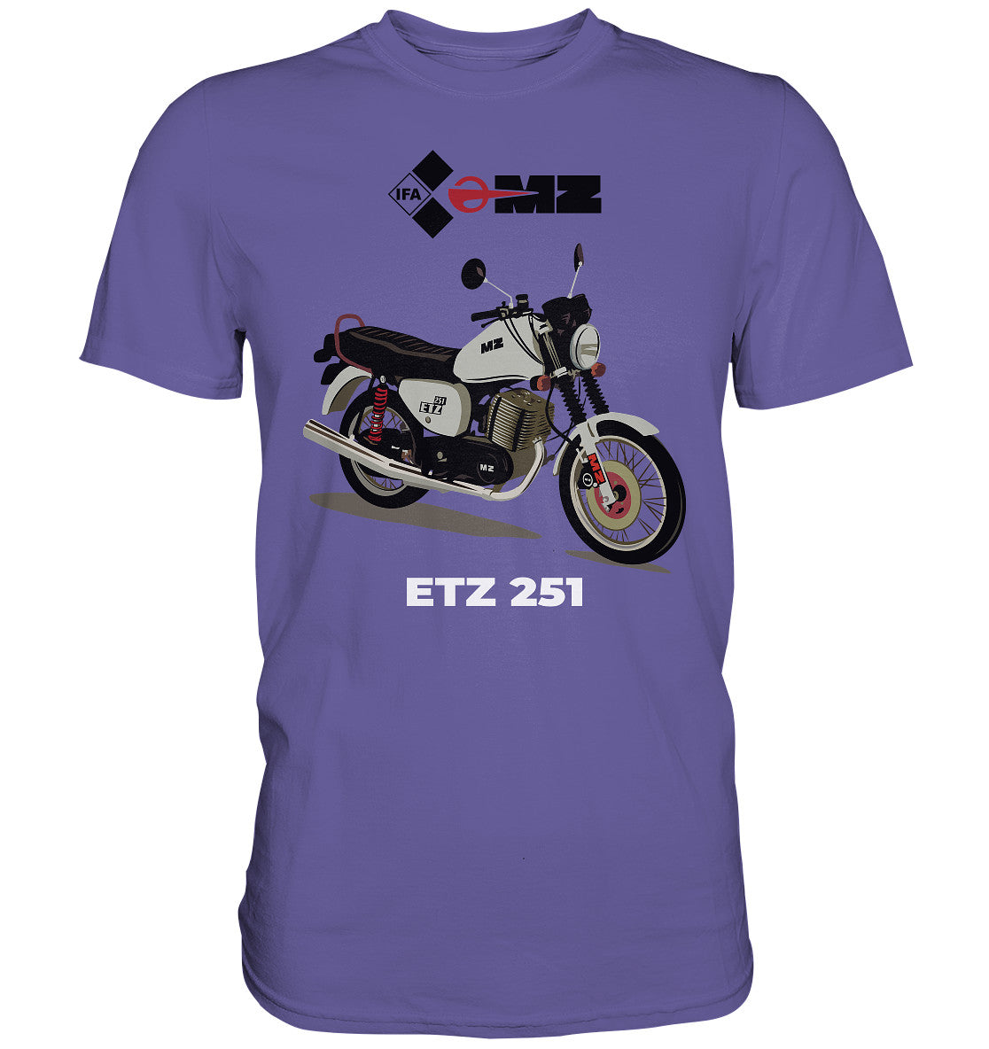 DDR Ostalgie Shirt Unisex • MZ ETZ 251 - ORIGINALWERBUNG