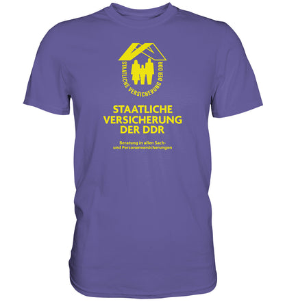 DDR Ostalgie Shirt Unisex • STAATLICHE VERSICHERUNG DER DDR