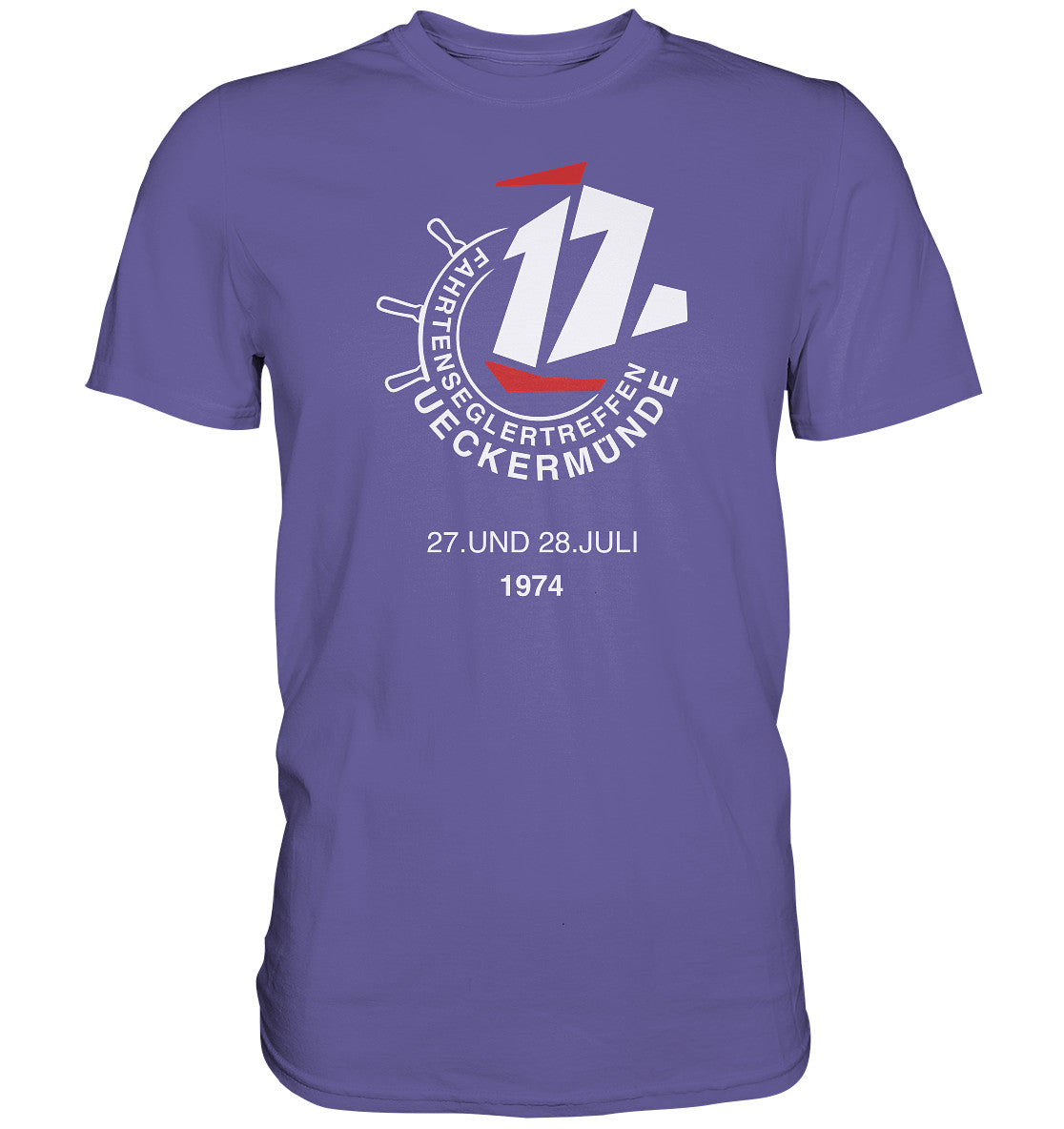 DDR Ostalgie Shirt Unisex • FAHRTENSEGLERTREFFEN UCKERMÜNDE 1974 - dunkel