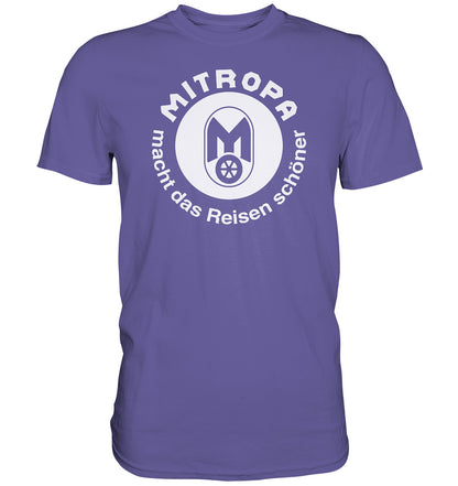 DDR Ostalgie Shirt Unisex • MITROPA MACHT DAS REISEN SCHÖNER - dunkel
