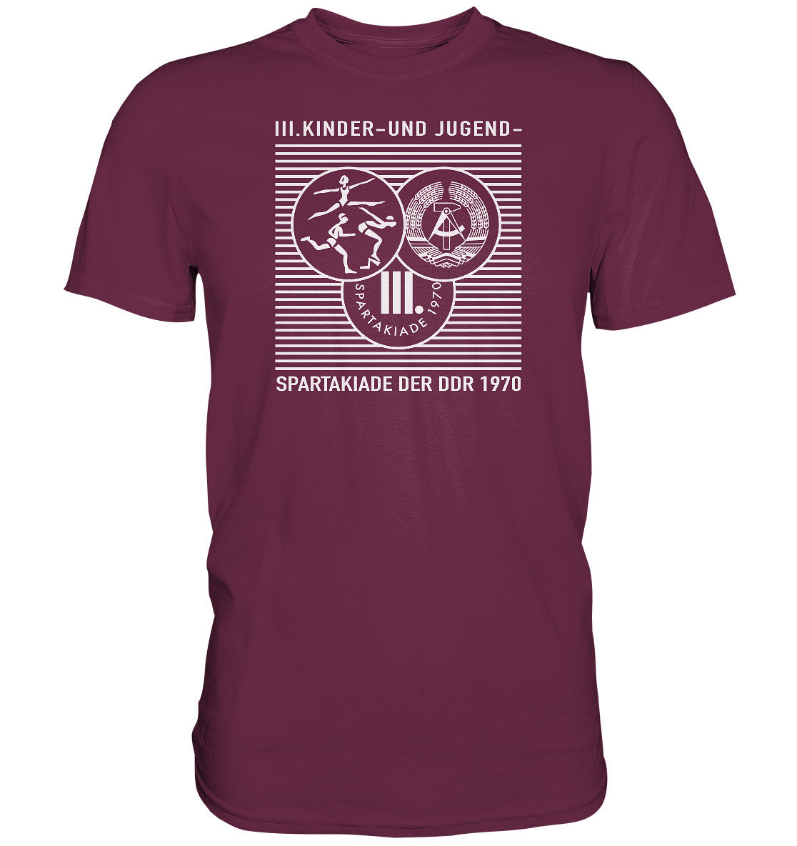 DDR Ostalgie Shirt Unisex • DDR KINDER- UND JUGENDSPARTAKIADE 1970