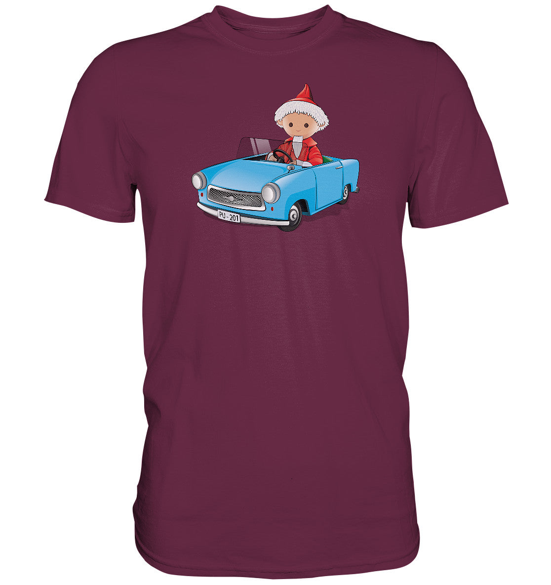 DDR Ostalgie Shirt Unisex • UNSER SANDMÄNNCHEN - TRABI-CRUISER (PU-201)