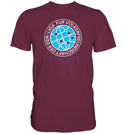 DDR Ostalgie Shirt Unisex • LIGA FÜR VÖLKERFREUNDSCHAFT DER DDR