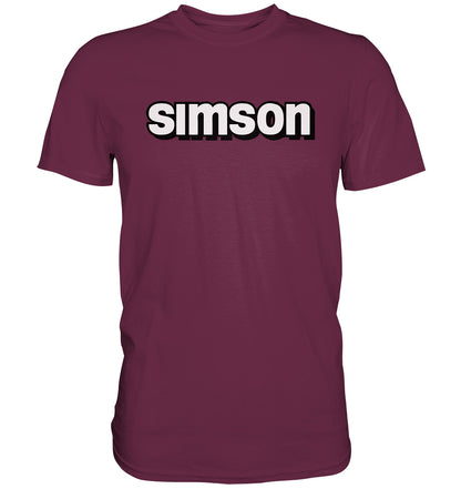 DDR Ostalgie Shirt Unisex • SIMSON - SCHRIFTZUG